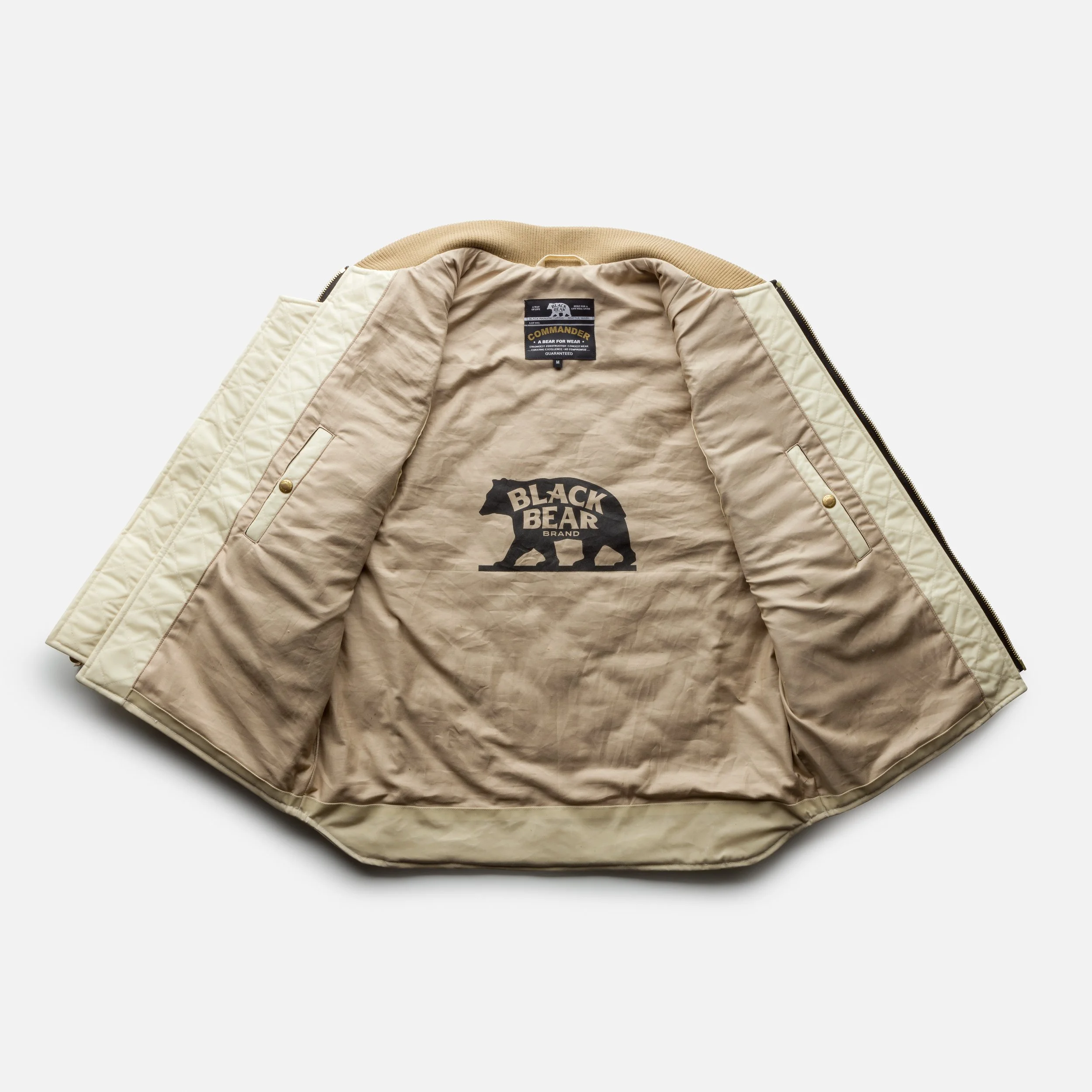 IVORY Wax Canvas Quilted by Hand - Ultimate Vest! — Black Bear